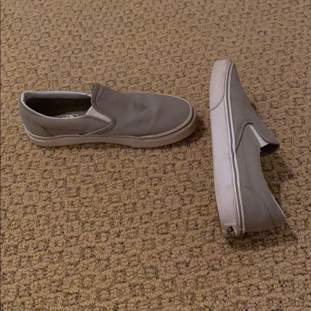 Vans Gray Slip-On Sneakers